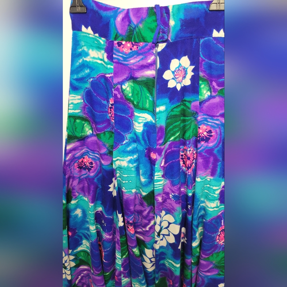 Women's Unbranded Handmade Small Multicolored Floor Length Skirt - Picture 4 of 7